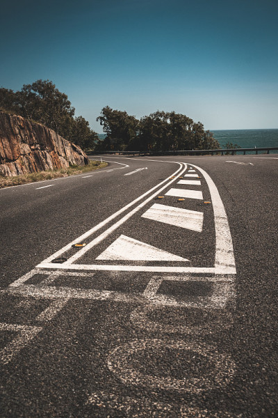 澳大利亚蜿蜒的道路