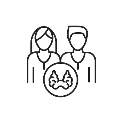 儿科内分泌学彩色线图标。象形文字用于网页、手机应用、促销。