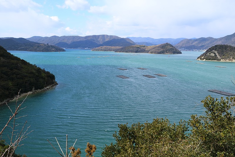 日本冈山的片神湾