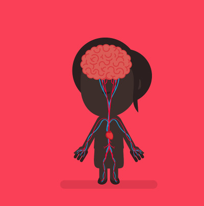 Human body anatomy vector illustration