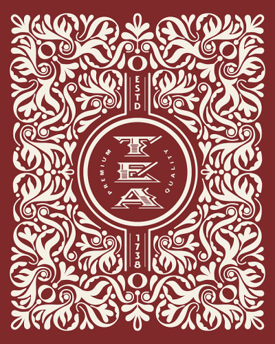 模板装饰茶叶标签