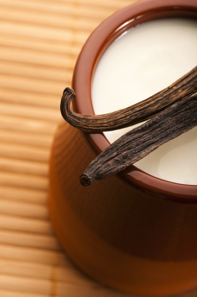 甜香草布丁甜点