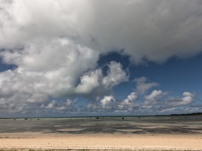 泽田海滩的景色