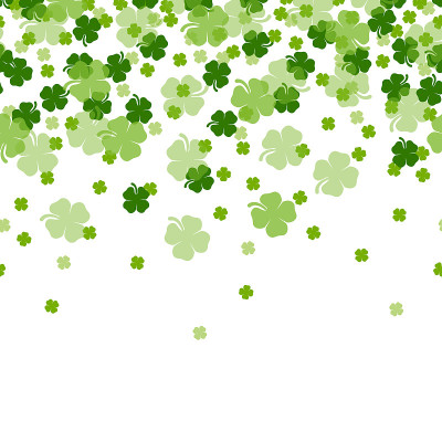St. Patrick's Day Shamrocks The 4 Leaf Clover Luck