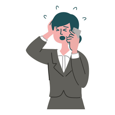 profession woman smartphone confused