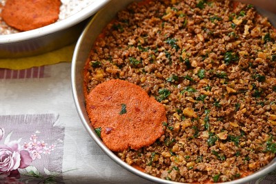 阿拉伯肉开胃菜kibbeh