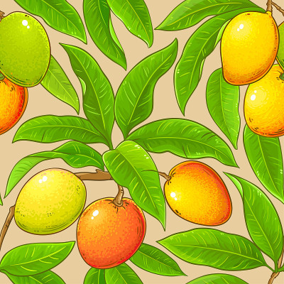 mango vector pattern