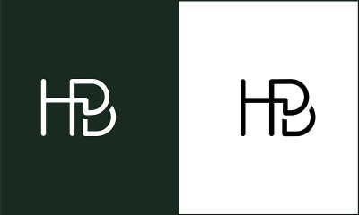 HB,BH抽象字母标志字母组合