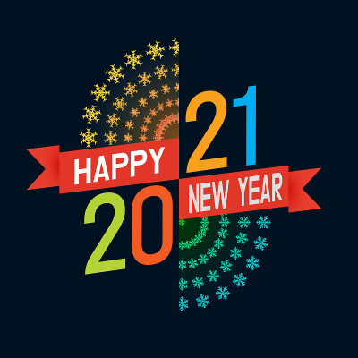 2021新年快乐元素。