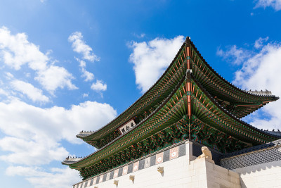 韩国首尔庆福宫。(日报、翻译)