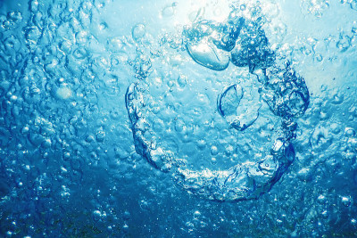 水下气泡圈，气泡圈，概念图像
