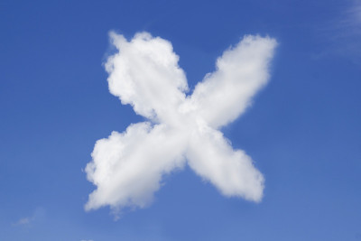 晴空中的一朵云