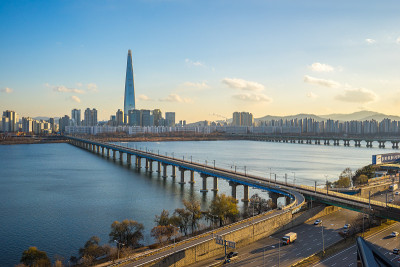 韩国首尔的城市天际线