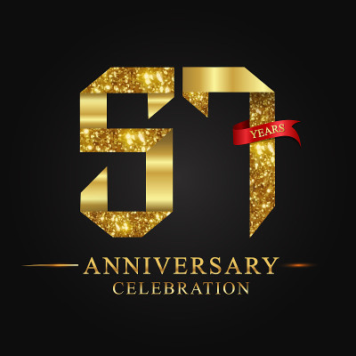 57周年庆典标志