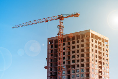 Multistorey concrete apartment