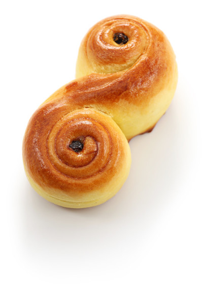 自制瑞典藏红花面包，lussekatt
