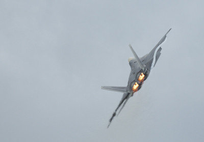 F-22猛禽战斗机在航展