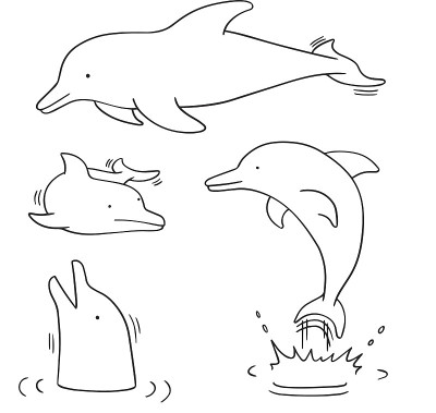 海豚向量集
