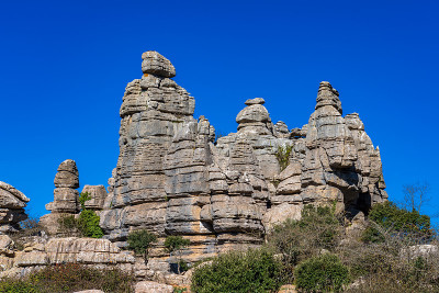 El Torcal de Antequera, Andalusia, Spain，在Antequer