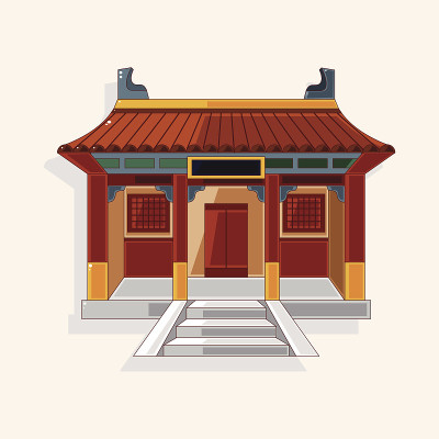 中国建筑主题元素