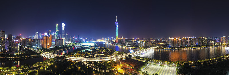 中国广东省广州市夜景