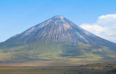 坦桑尼亚的Doinyo Lengai volcano