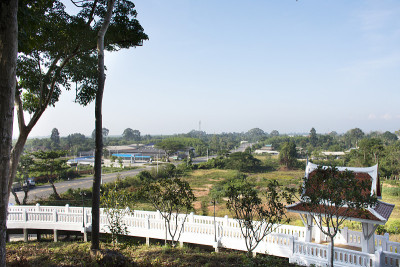 欣赏琶塔隆市的景观和城市景观