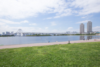 台场公园和东京的东京湾