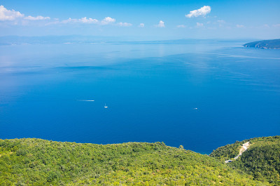 意大利海湾鸟瞰图