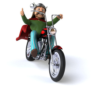有趣的高卢- 3D插图