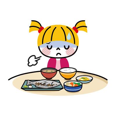 一个没有食欲的孩子。
