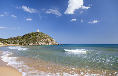 基亚海滩(Cagliari,Sardinia)