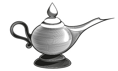 经典的神灯。