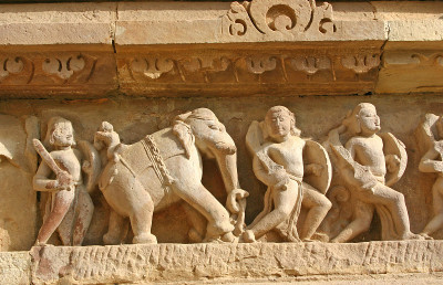 弗里兹在Khajuraho