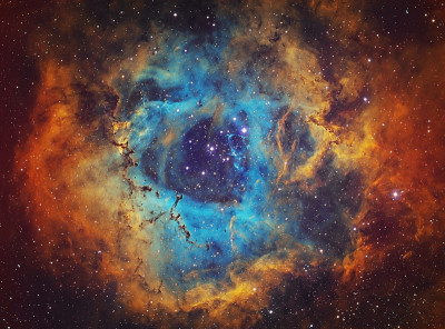 玫瑰星云(NGC 2237, Caldwell 49)位于麒麟座，HST图像