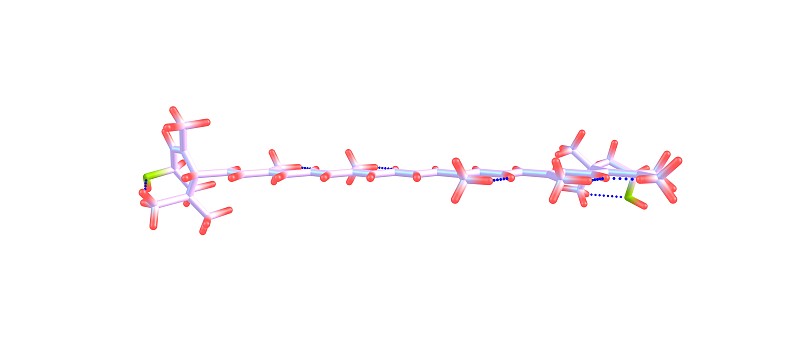 叶黄素分子结构孤立于白色