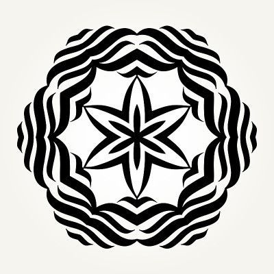 华丽的涂鸦曼荼罗
