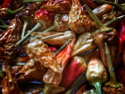 准备中的红辣椒片