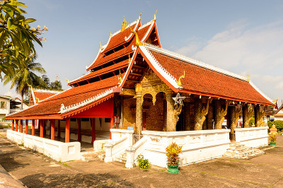 Vatmay Souvannapoumaram寺庙建筑群，琅勃拉邦的佛教建筑群之一，是联合国教科文组