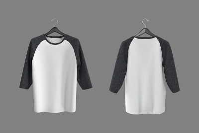 半袖raglan t恤模型