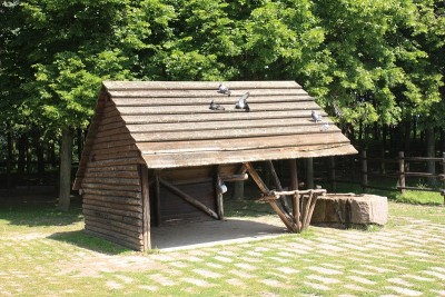 动物小屋建造结构公共公园在法兰西岛