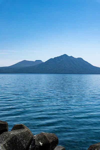 北海道四津湖的风景。