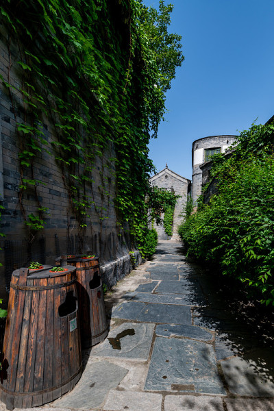 中国北京司马台古北水乡，仿照中国古代村落
