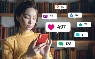 社交网络服务理念。通信网络。