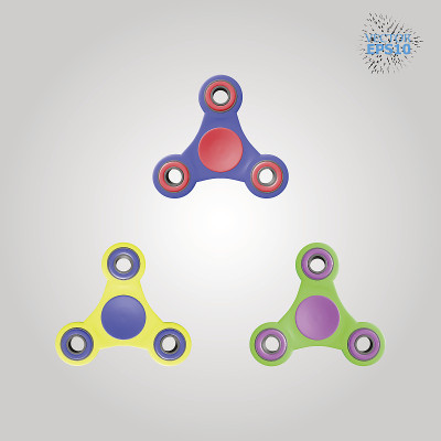 设置fidget微调器的3d矢量图隔离在白色背景上