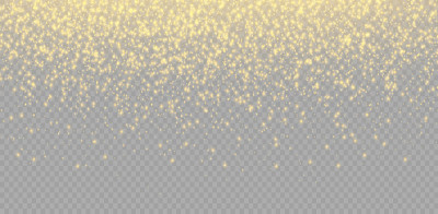 Yellow dust sparks.