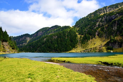 意大利Dolomite阿尔卑斯山的Laqo Lagorai。