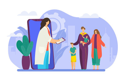 Family doctor consultation in internet, phycisian 
