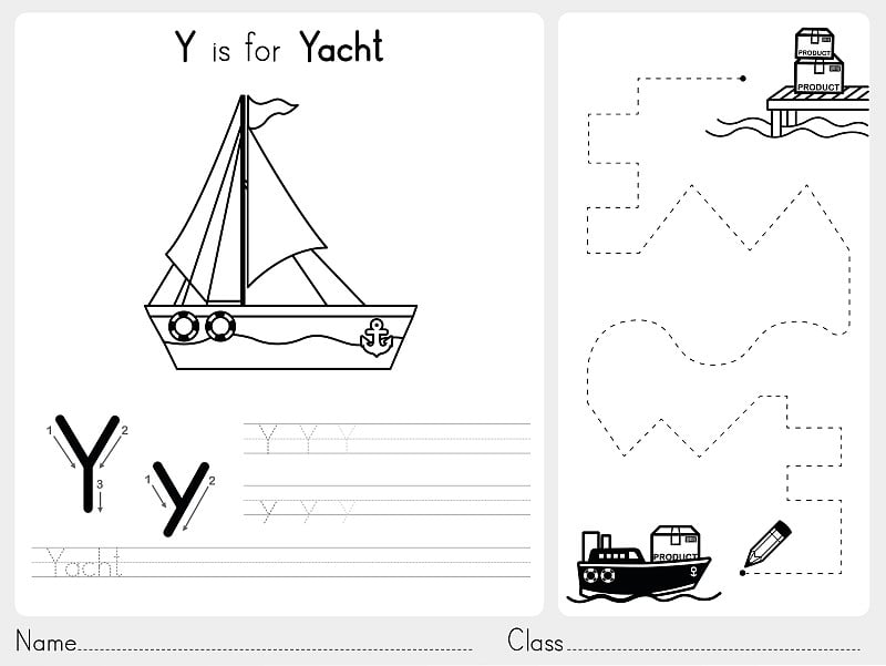字母表A-Z跟踪和拼图工作表