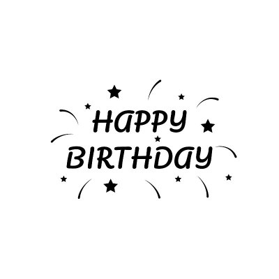 抽象字母快乐生日假日背景矢量设计风格模板的海报社交横幅卡片问候庆祝标签